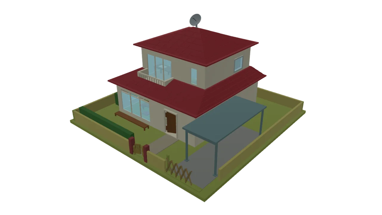 Two-story house that comes apart floor by floor